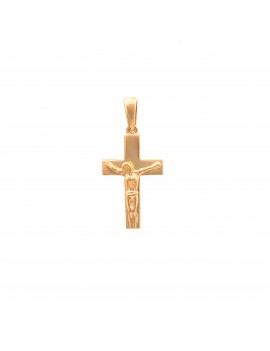 Złoty Krzyżyk pr585 KLASYCZNY CHRZEST KOMUNIA
