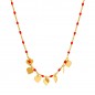 Srebrny Pozłacany Naszyjnik Choker Serca