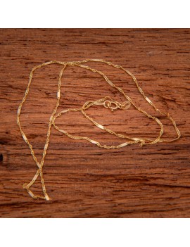 Złoty Łańcuszek 333 KRĘCONY KLASYK Z BLASZKĄ 45cm