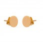 Złote Kolczyki Klasyczne Sztyfty Kółko Monetka