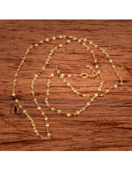 Złoty Łańcuszek 50cm Oryginalny Splot Grawer