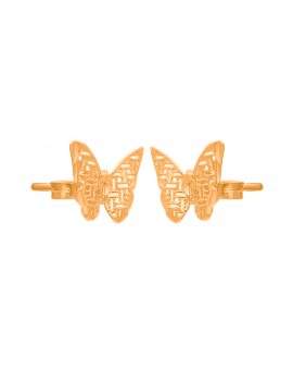 Złote Kolczyki Sztyfty Motylki