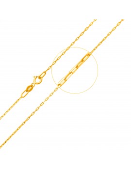 Złoty Łańcuszek Splot Ankier 42cm Grawer