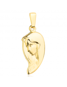 Medalik złoty wizerunek Matki Boskiej