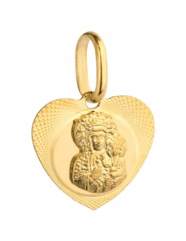 Medalik Matka Boska Częstochowska serce pr. 585