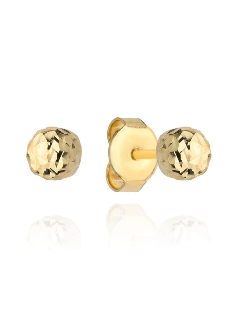 Kolczyki kulki super lekkie diamentowane 6 mm Kolczyki kulki super lekkie diamentowane 6 mm