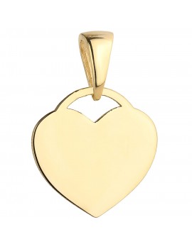 Zawieszka złote płaskie serce pr. 585