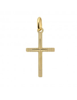 Złoty krzyżyk zdobiony mały pr. 585