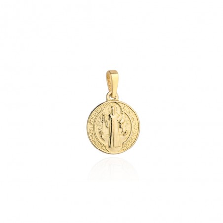 Medalik złoty św. Benedykt mały
