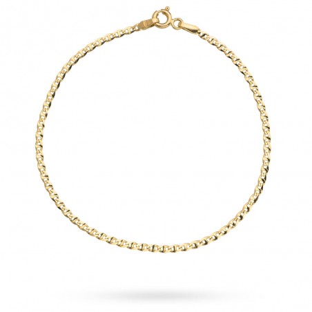 Bransoletka pr. 585 splot gucci 18,5 cm