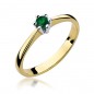 Złoty Pierścionek Ze Szmaragdem