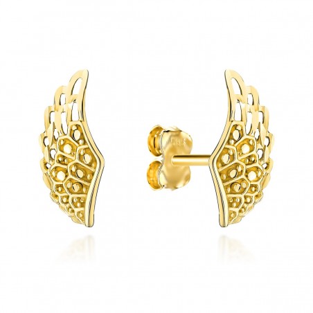 Kolczyki złote skrzydła