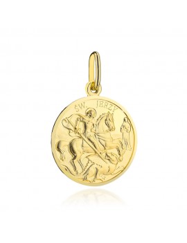 Medalik złoty święty Jerzy