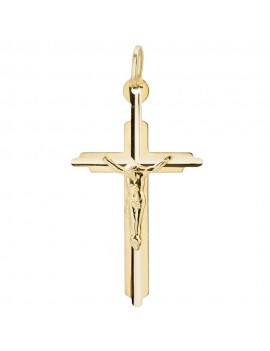 Krzyżyk złoty z wizerunkiem Jezusa pr. 585 zawieszka