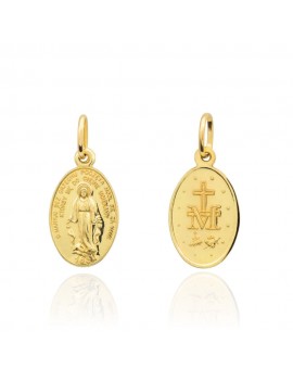 Medalik złoty cudowny zawieszka mały pr. 585