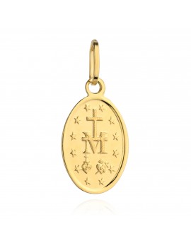 Medalik złoty cudowny zawieszka mały pr. 585