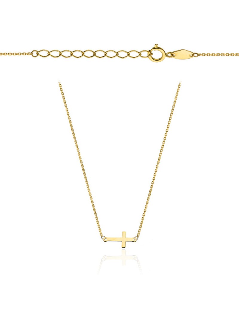 Naszyjnik złoty krzyżyk