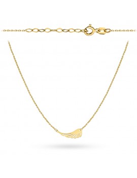 Naszyjnik złoty skrzydło super lekki