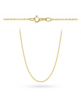 Łańcuszek złoty - splot rolo diamentowany 50 cm