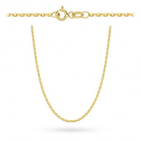 Łańcuszek złoty - splot rolo diamentowany 50 cm pr. 585