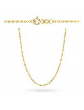 Łańcuszek złoty - splot rolo diamentowany 42 cm pr. 585