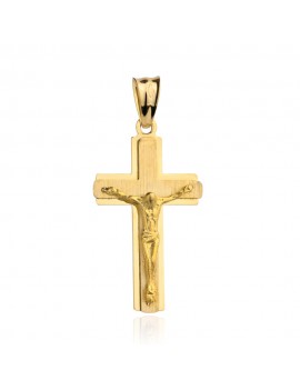 Złoty krzyżyk z wizerunkiem Jezusa