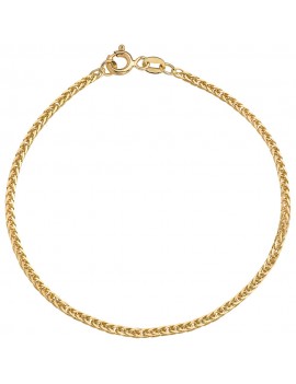 Bransoletka pr. 585 splot Lisi Ogon diamentowany 18 cm  szer.1 mm