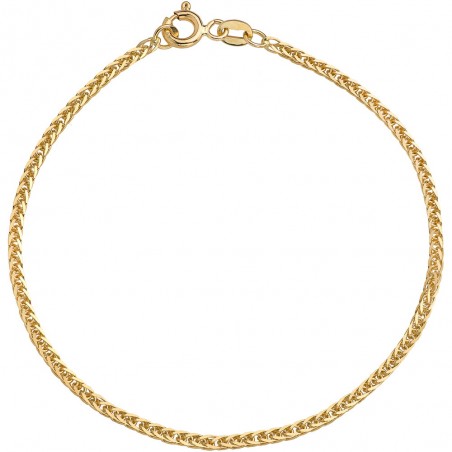 Bransoletka pr. 585 splot Lisi Ogon diamentowany 18 cm  szer.1 mm