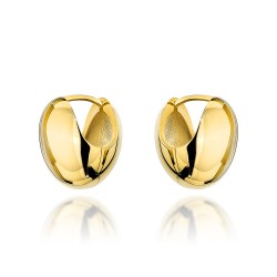 Kolczyki złote gładkie kule