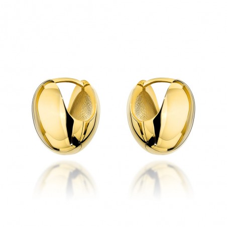 Kolczyki złote gładkie kule