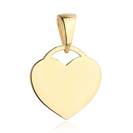 Zawieszka złote płaskie serce pr. 585