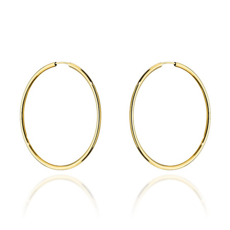 Kolczyki koła super lekkie pr. 585 - 4cm