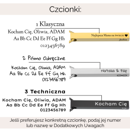 Tokyo - Grawerowany Naszyjnik