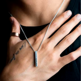 Tokio - Grawerowany Naszyjnik