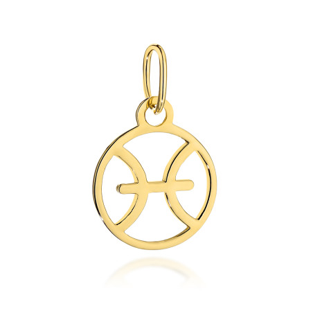 Zawieszka złota znak zodiaku RYBY