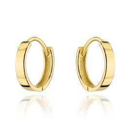 Kolczyki złote klasyczne kółeczka na kreolu