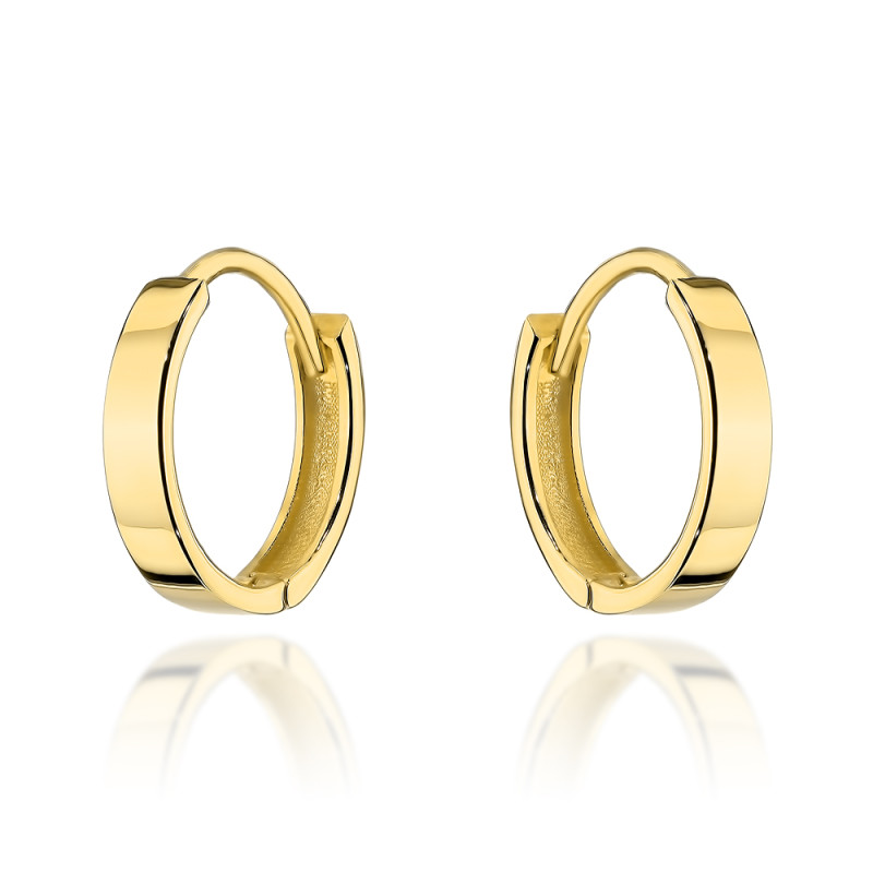 Kolczyki złote klasyczne kółeczka na kreolu