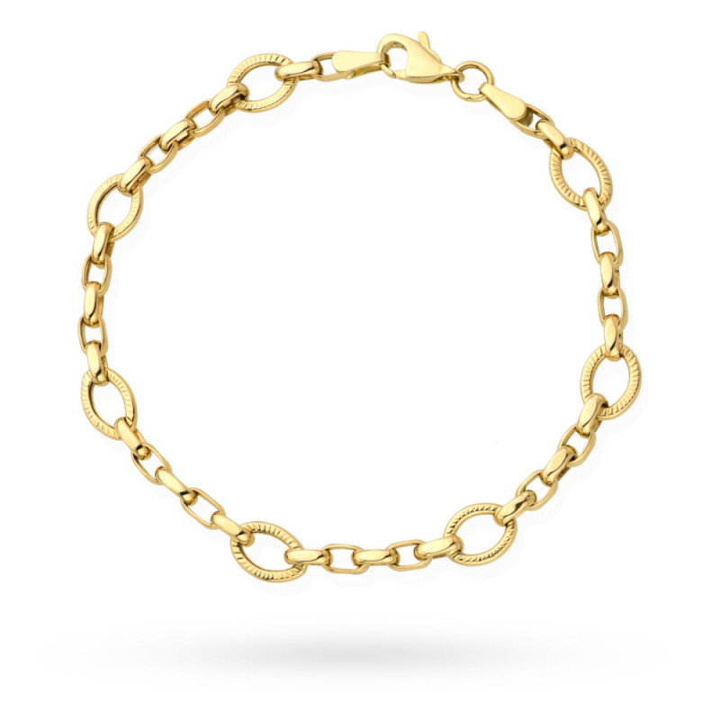 Bransoletka z kółeczkami owalnymi