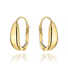 Kolczyki złote łezki klasyczne gładkie