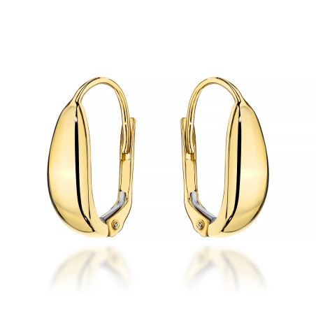Kolczyki złote łezki klasyczne gładkie