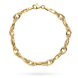 Bransoletka złota z kolekcji "GRANDE" zdobiona diamentowaniem