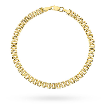 Bransoletka złota o regularnym wzorze