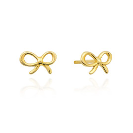 Kolczyki złote kokardki