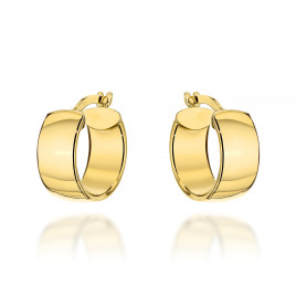 Kolczyki złote szerokie kółka