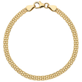 Bransoletka złota bismarck - 5 mm