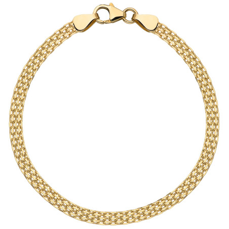 Bransoletka złota bismarck - 5 mm