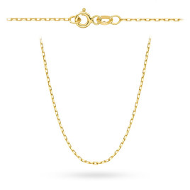 Łańcuszek złoty pr. 585 - splot ankier 60 cm