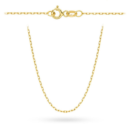 Łańcuszek złoty pr. 585 - splot ankier 60 cm
