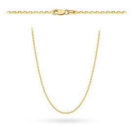 Łańcuszek złoty - splot rolo diamentowany 60 cm