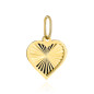 Zawieszka złota diamentowane serce w gładkiej oprawie